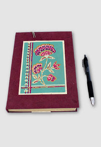 Handcrafted Hardcover Lokta Paper Flower Print Journal