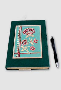 Handcrafted Hardcover Lokta Paper Flower Print Journal