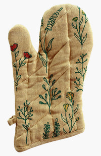 cotton flower oven mitt fair trade nepal