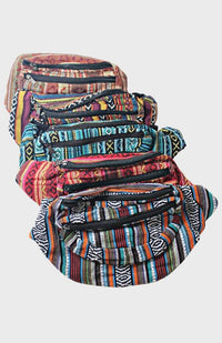 gyari fabric cotton fanny pack fair trade nepal