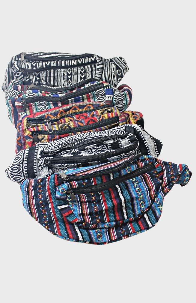 gyari cotton fanny pack fair trade nepal