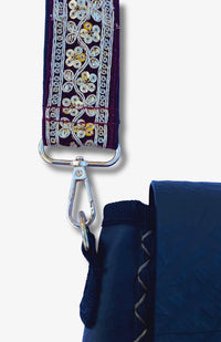 Removable sequin purse strap