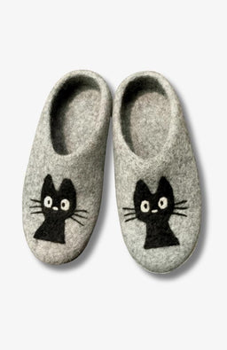 Fair Trade Felted Cat Slipper