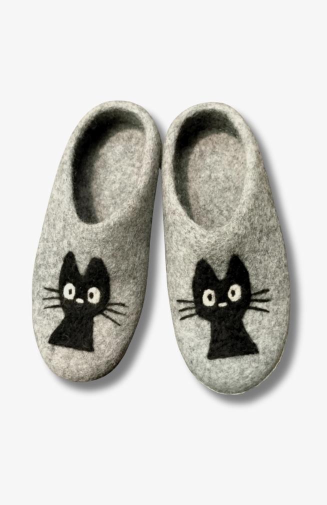 Fair Trade Felted Cat Slipper