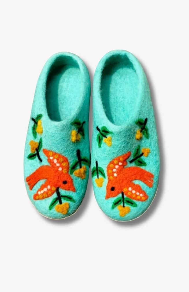 Fair Trade Felted Bird Slipper