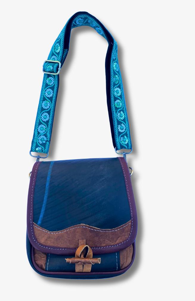Fair Trade Rubber And Leather Purse