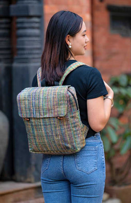 hemp backpack fair trade nepal