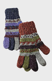 wool gloves fleece lined fair trade nepal