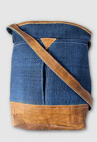 hemp leather purse bag fair trade nepal