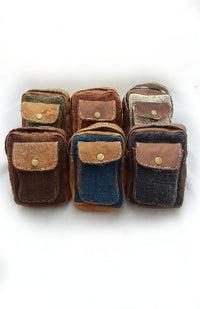 hemp leather camera bag fair trade nepal