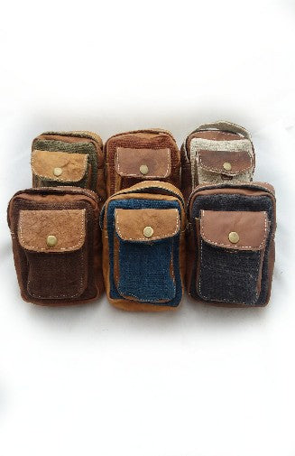 hemp leather camera bag fair trade nepal