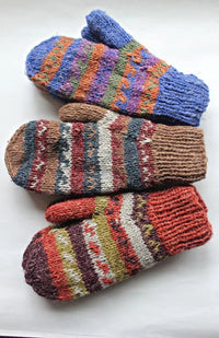 hemp wool mitten fair trade nepal