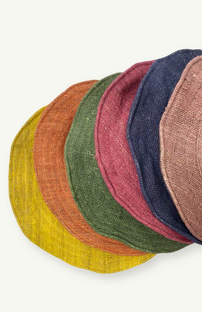 hemp bucket hat, men's, women's fair trade Nepal