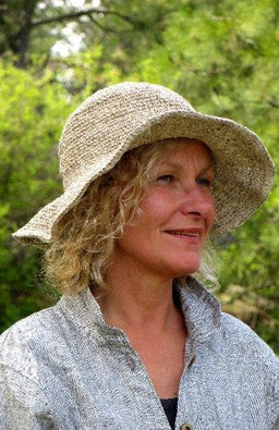 hemp sun hat fair trade nepal foldable