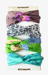 Vintage Sari Headband w/ Double Wrapped Loop