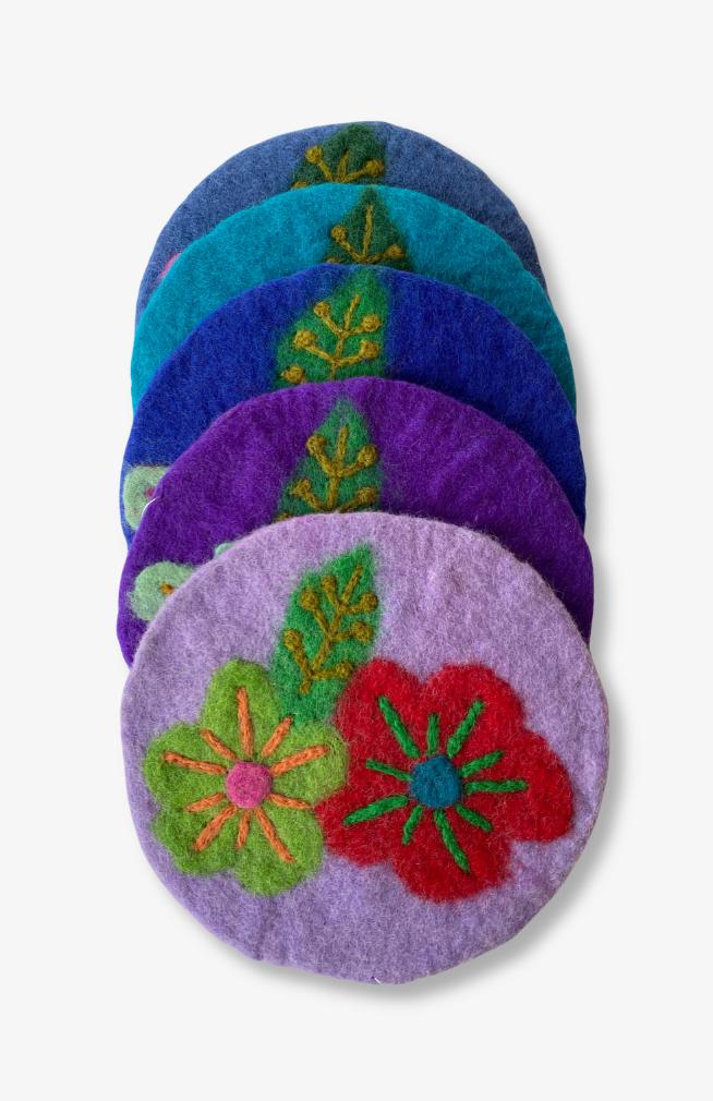 Hand Made Flower Trivet
