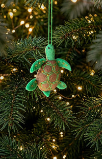 felt turtle ornament fair trade nepal