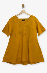 Handcrafted  Women's Cotton Flowy Tunic Shirt Handmade by Artisans in Nepal