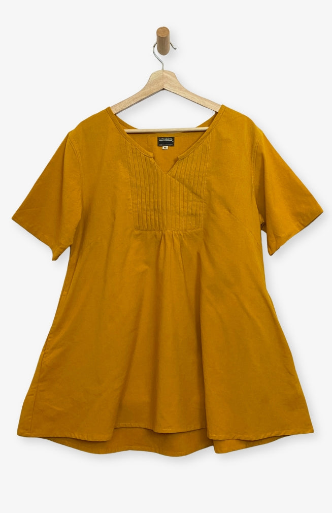 Handcrafted  Women's Cotton Flowy Tunic Shirt Handmade by Artisans in Nepal