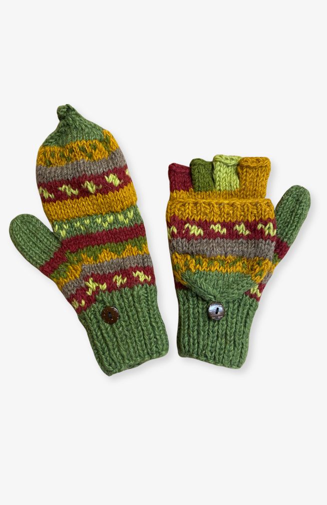 Handmade wool glitten from Nepal. Assorted colors, made from 100% New Zealand wool. Fair Trade 