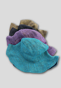 hemp sun hat fair trade nepal foldable
