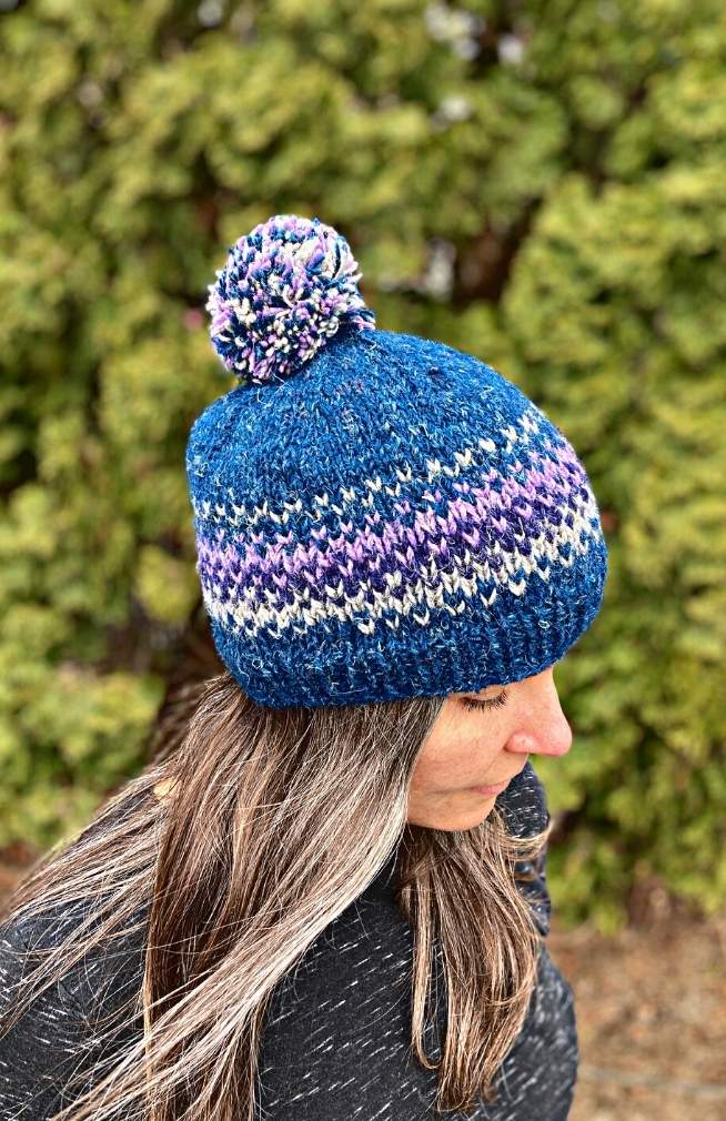 hemp wool blend hat fair trade nepal