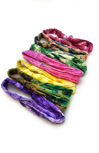 cotton tie dye headband fair trade nepal