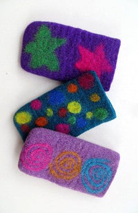 felt eyeglass holder fair trade nepal