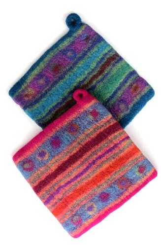 Felt Pot Holder, Colorful