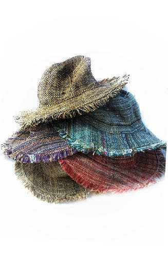 hemp sun hat fair trade nepal foldable