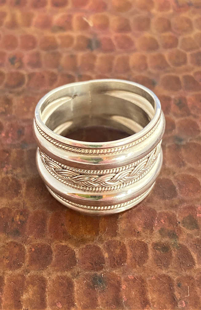 sterling silver rings, fair trade Nepal