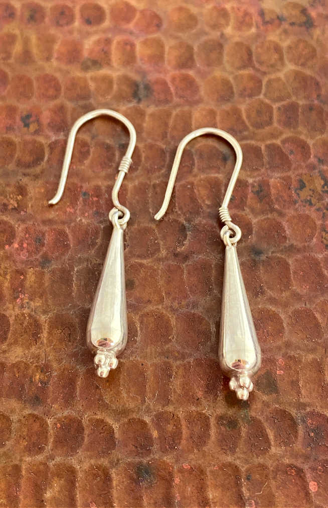 sterling silver earrings, fair trade Nepal