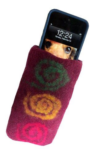 felt eyeglass holder fair trade nepal
