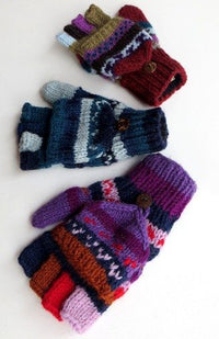 wool knit glitten fair trade nepal