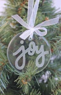 etched glass ornament fair trade nepal