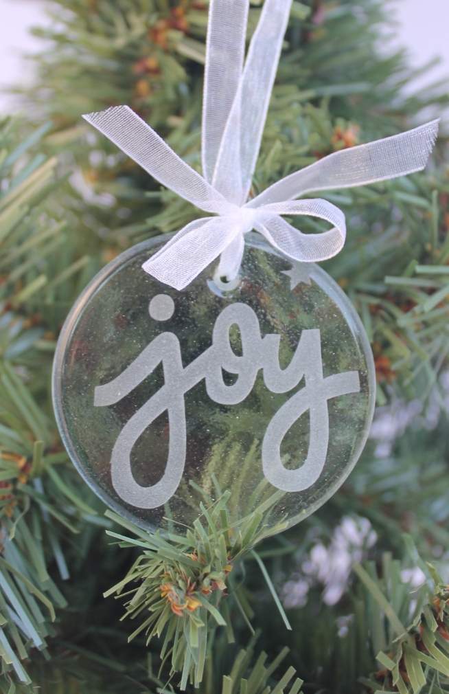 etched glass ornament fair trade nepal
