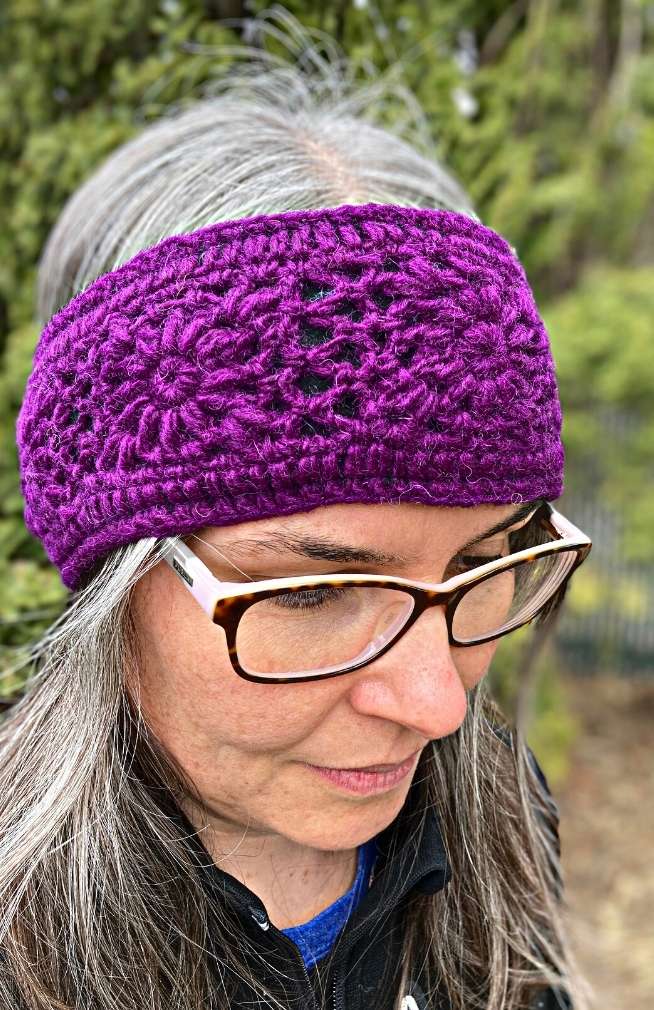 wool knit headband fair trade nepal