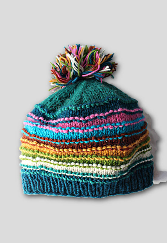 wool knit hat fair trade nepal men's women's