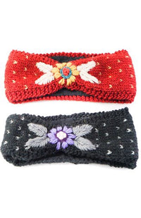 wool knit headband fair trade nepal