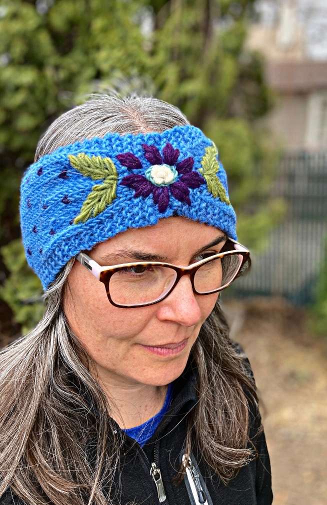 knit wool headband fair trade nepal
