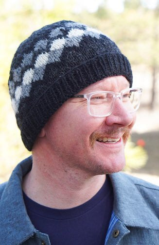 Wool knit hat with fleece lining, fair trade Nepal