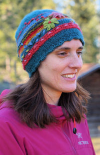 wool knit hat fair trade nepal