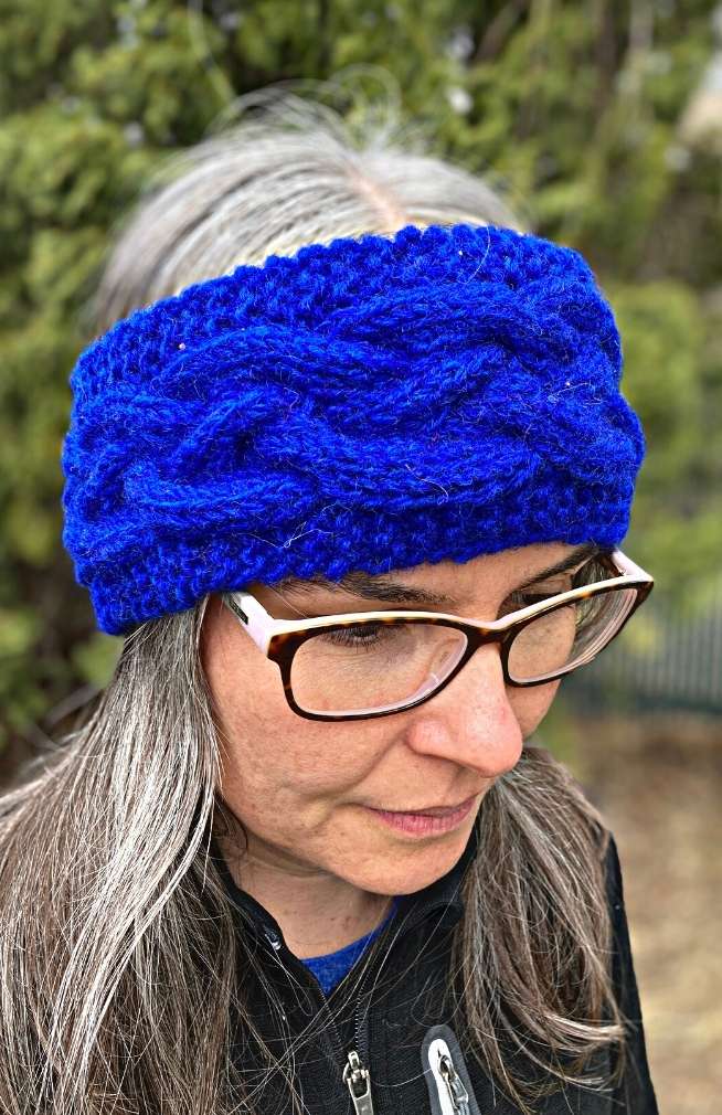 wool knit headband fair trade nepal
