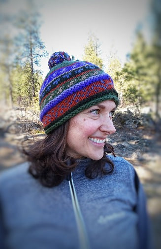 Wool Knit Stocking Hat, Fleece Lined