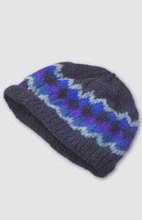 Wool Knit Hat w/ Cuff, Fleece Lined