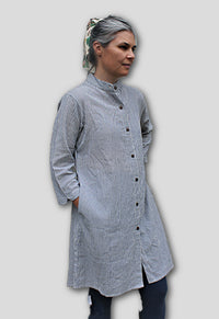 cotton dress mandarin fair trade nepal women's clothing