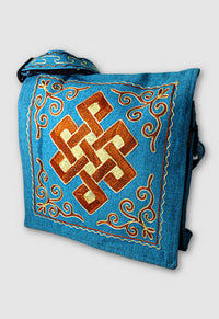 cotton embroidered shoulder bag fair trade nepal