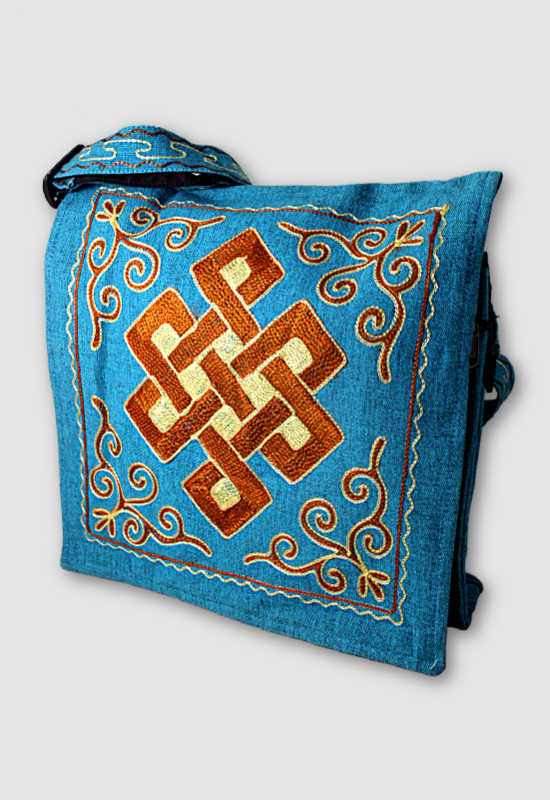 cotton embroidered shoulder bag fair trade nepal