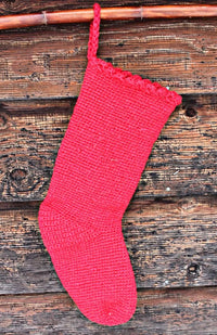 wool crochet christmas stocking fair trade nepal
