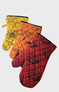 cotton quilted oven mitt fair trade nepal
